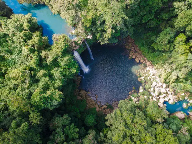Image of Misolha waterfalls in the middle of the jungle, Mexico