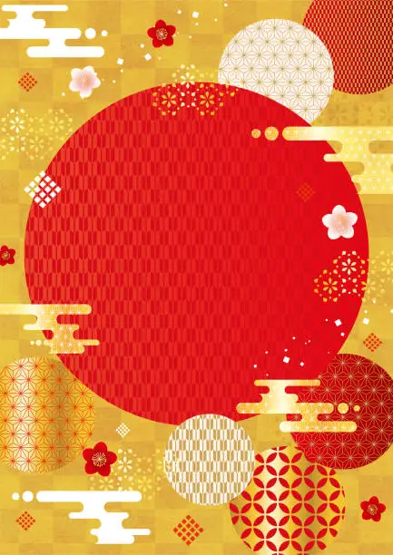 Vector illustration of Japanese style design