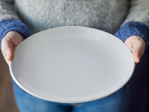 Holding empty plate