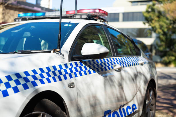 Close up of a Police vehicle Close up of a Police vehicle, Sydney, Australia police officer stock pictures, royalty-free photos & images