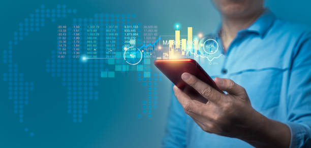istock Businessman using smartphone for analysis business data graph growth and analyzing financial data on hand. Technology of Business Planning and Strategy 1337990791