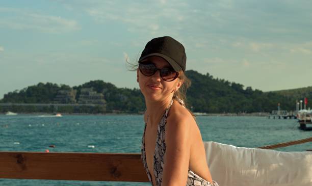 istock Girl posing in a bungalow on the beach 1337991735