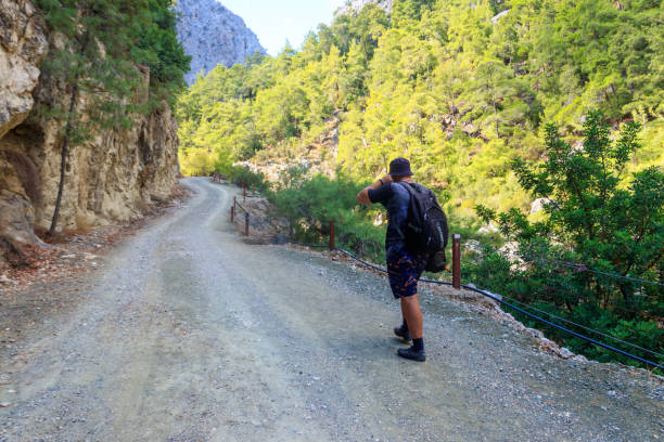 istock Man walking in the Taurus mountains in Turkey 1337993505