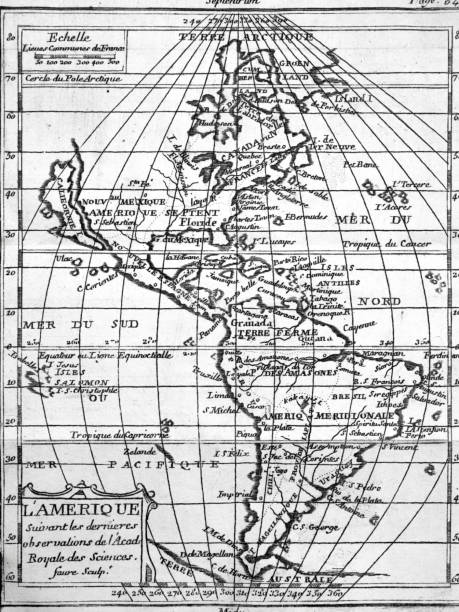 istock Antique world map, South America 1338000016