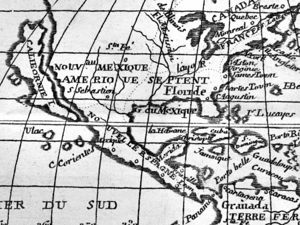 istock Antique world map, Mexico and the Caribbean 1338000040