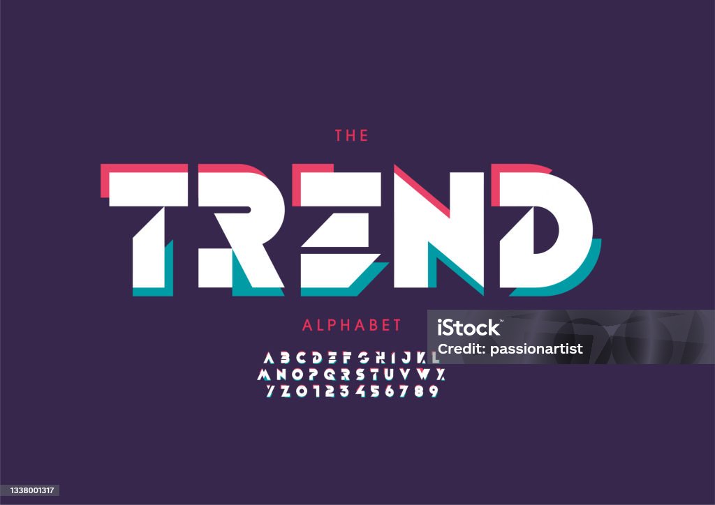 Trending Letters Trend Alphabet Stock Illustration - Download Image Now - Abstract ...