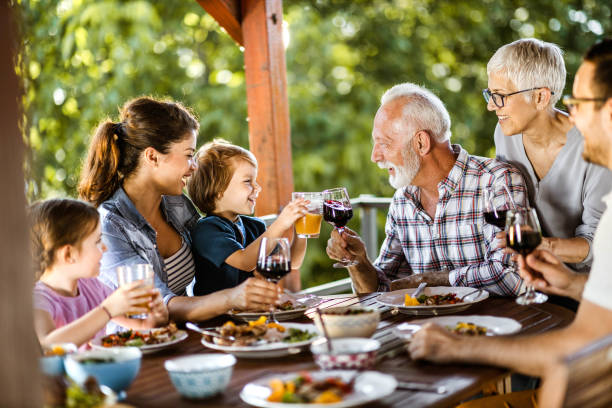 istock Enjoying in family's lunch on a balcony! 1338009608
