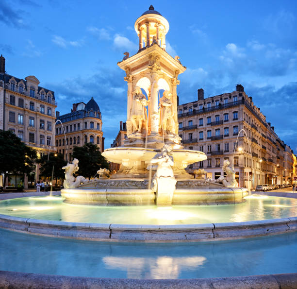 istock Fountain on Place des Jacobins in Lyon 1338013201