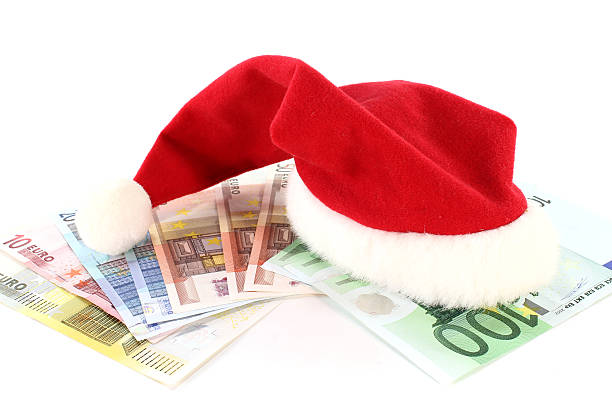 istock Santa Claus Hat with Money 133801831