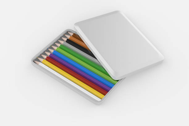 istock realistic box of colored pencils 1338022914