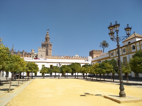 Image of a square in the city center of Sevilla