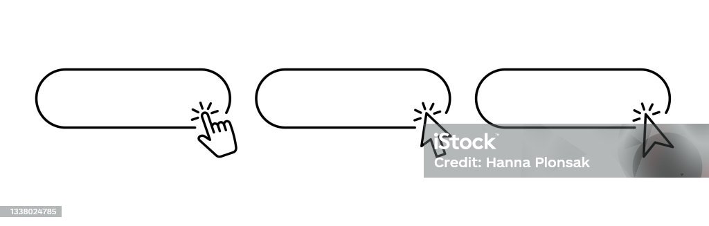 Click Buttons Set Click Here Web Buttons Template Set Of Action Buttons ...