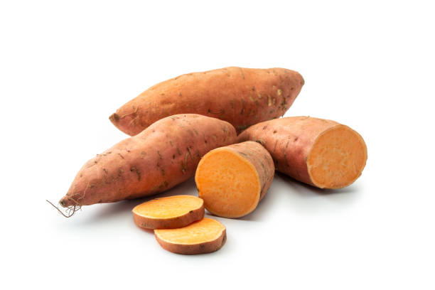 istock Sweet potato isolated on white studio background 1338024934