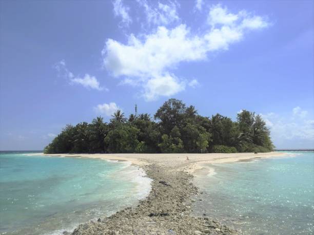 istock typical Maldivian lagoon in turquoise color 1338032521