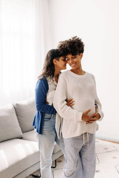istock Queer couple expecting a baby 1338033811