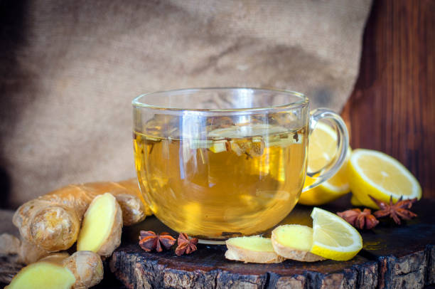 istock Healing herbal tea with lemon and ginger 1338042845