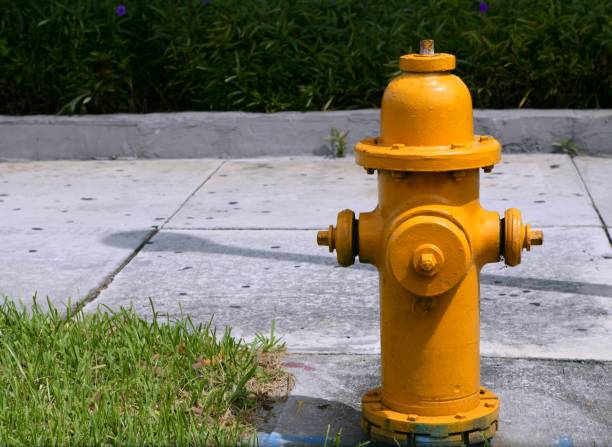 istock american hose hydrant, urban fire prevention 1338042900