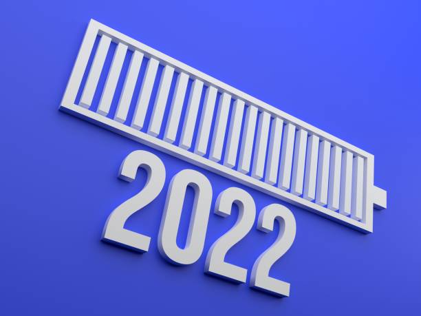 novo ano 2022 render 3d - new years eve clock the end new years day - fotografias e filmes do acervo