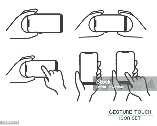 스마트폰 스마트폰 조작을 들고 있는 손의 벡터 일러스트 소재 스마트폰에 대한 스톡 벡터 아트 및 기타 이미지 - 스마트폰, 사진 촬영-이벤트, 이미지 캡처