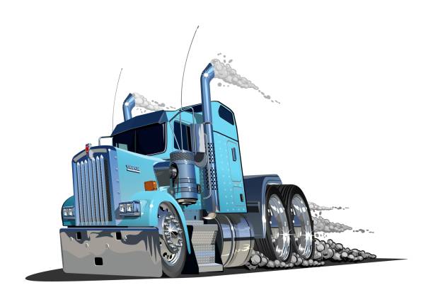 18 Wheeler Truck Cartoon Illustrations, Royalty-Free Vector Graphics & Clip  Art - iStock