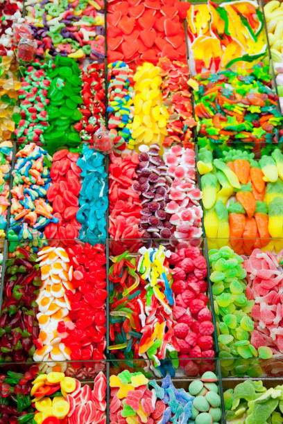 istock Candy sweets jelly in colorful display 1338058234