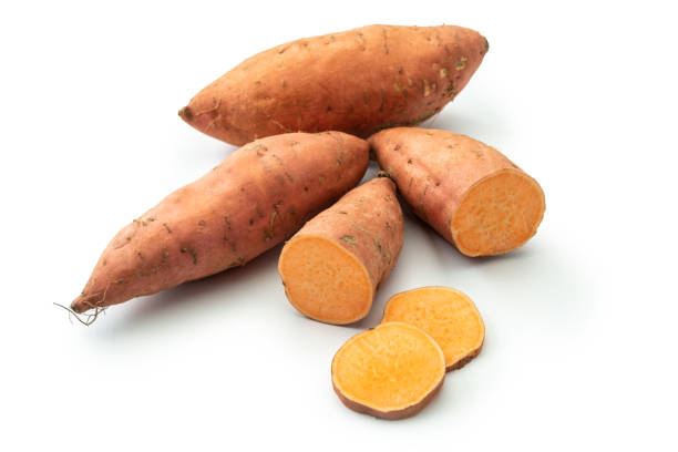 istock Sweet potato isolated on white studio background 1338060712