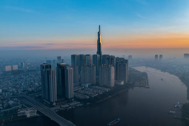Landmark 81 in a foggy day
