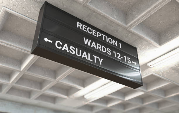 istock Hospital Directional Sign Casualty 1338062871