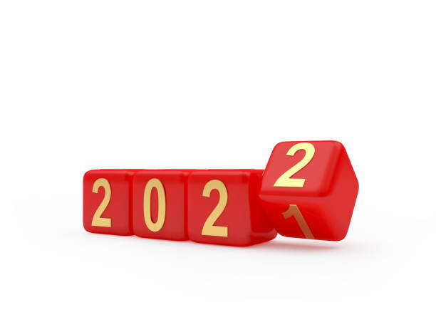 istock 2021 and 2022 are New Year numbers on red dice. 1338067002