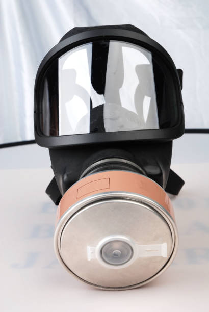 istock Gas Masks for troops and for workers 1338071117