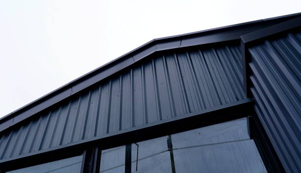 istock Metal sheet for industrial roof 1338072285