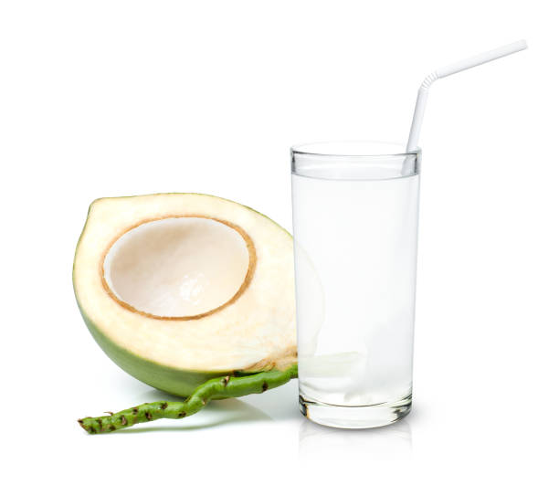istock Glass of coconut water 1338075420