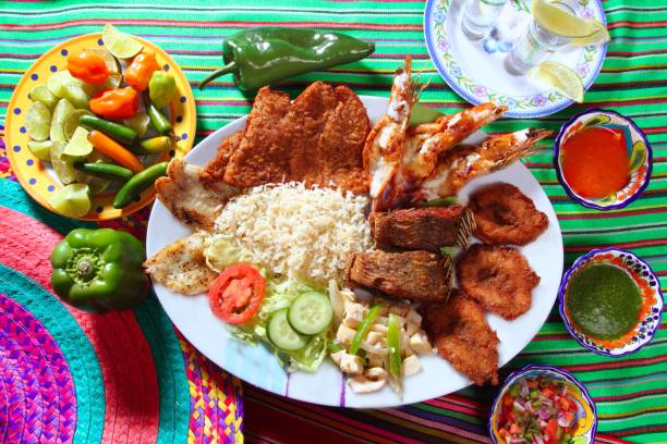 istock assorted grilled seafood in Mexico tequila chili 1338084240