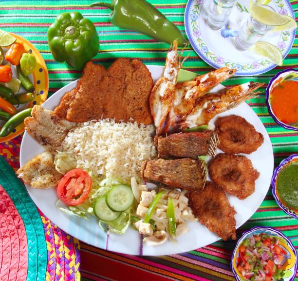 istock assorted grilled seafood in Mexico tequila chili 1338084846