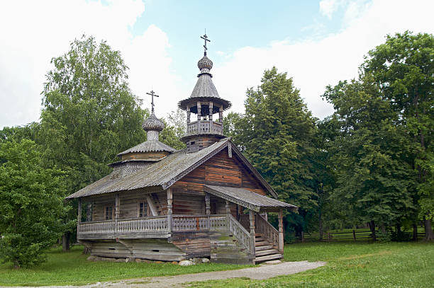 30+ Log Chapel In The Woods Stock Photos, Pictures & Royalty-Free