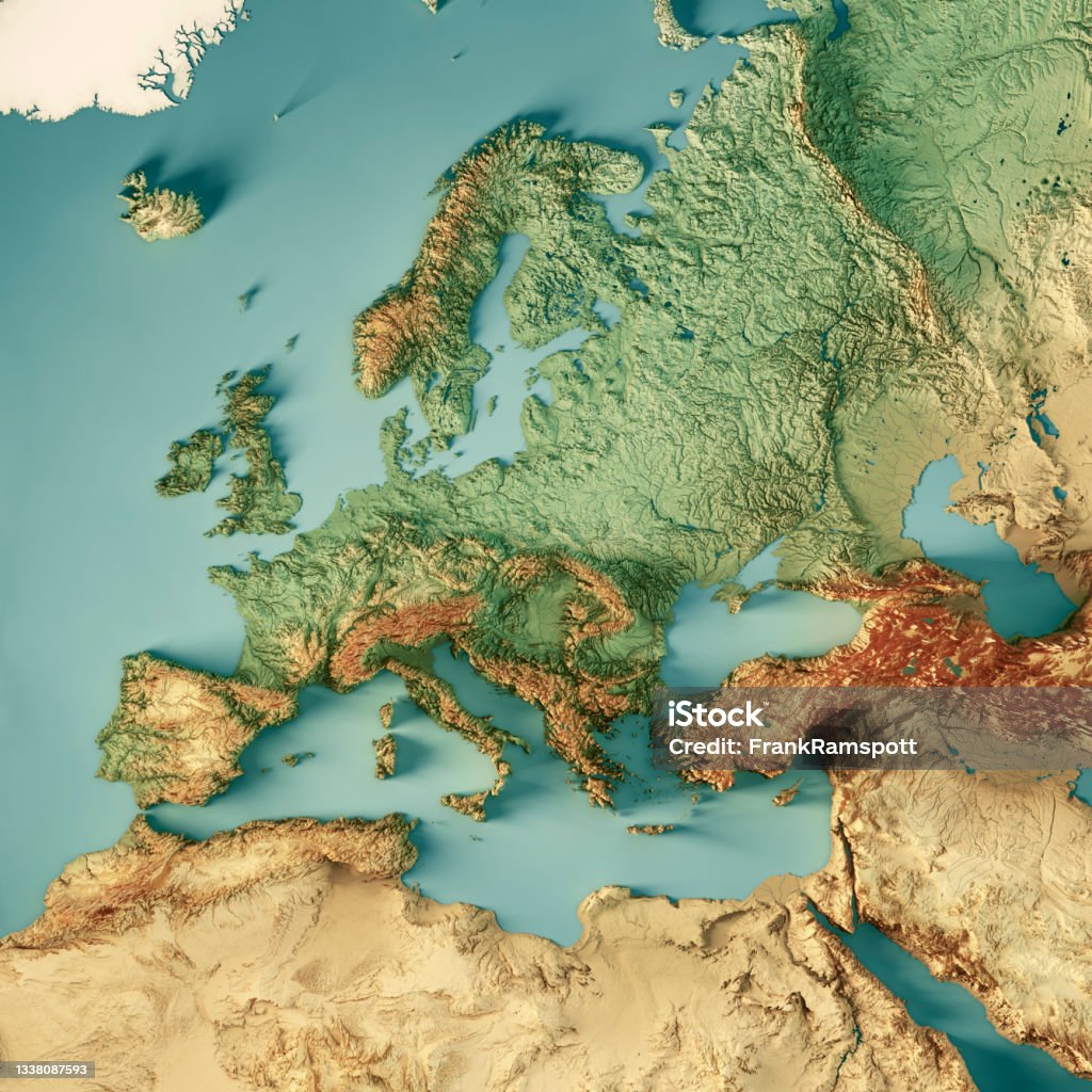 Bản đồ địa hình châu Âu 3D: Tận hưởng trải nghiệm xem địa hình châu Âu theo cách chưa từng có trên bản đồ 3D thực tế cho phép bạn khám phá châu Âu với độ rõ nét tuyệt vời. Bạn sẽ thấy được các địa danh nổi tiếng, quang cảnh đẹp như trong giấc mơ ngay trước mắt mình. Hãy cùng trải nghiệm bản đồ địa hình châu Âu 3D tuyệt vời này.