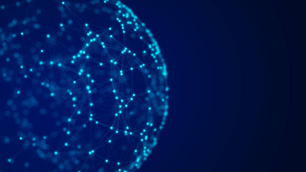 istock Futuristic sphere of particles and lines. Network connection big data. Abstract technology background. 3d rendering. 1338094390