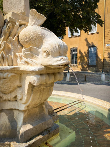 istock Four dolphins fountain in Aix-en-Provence 1338099507