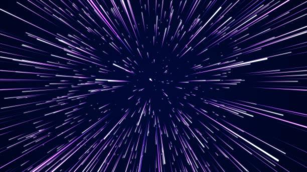istock Abstract circular light speed background. Dynamic lines. Futuristic explosion of light. Colored rays in motion. Transfer of big data cyberspace. 3D rendering. 1338103147
