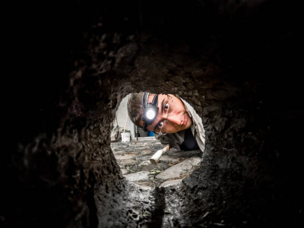 istock Portrait of a Young Man Looking Inside a Rodent Hideout 1338104094