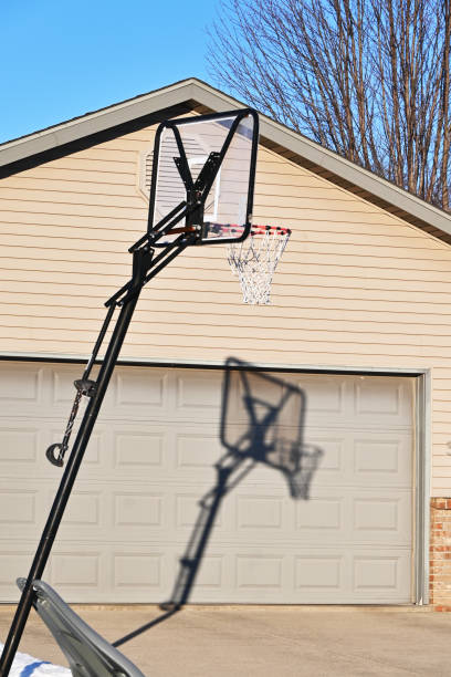 Basketball Hoop and Its Shadow