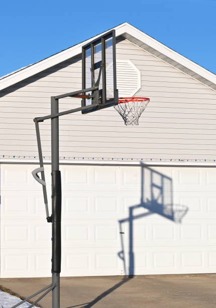 istock Basketball Goal and Shadow 1338107515