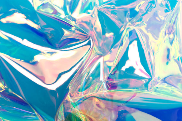 istock Colorful neon vibrant background. Defocused glowing hologram. 1338112916