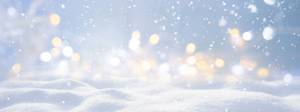 istock Festive Christmas natural snowy landscape. 1338115213