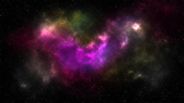 istock Illustration of cosmos space and colorful nebula 1338115980