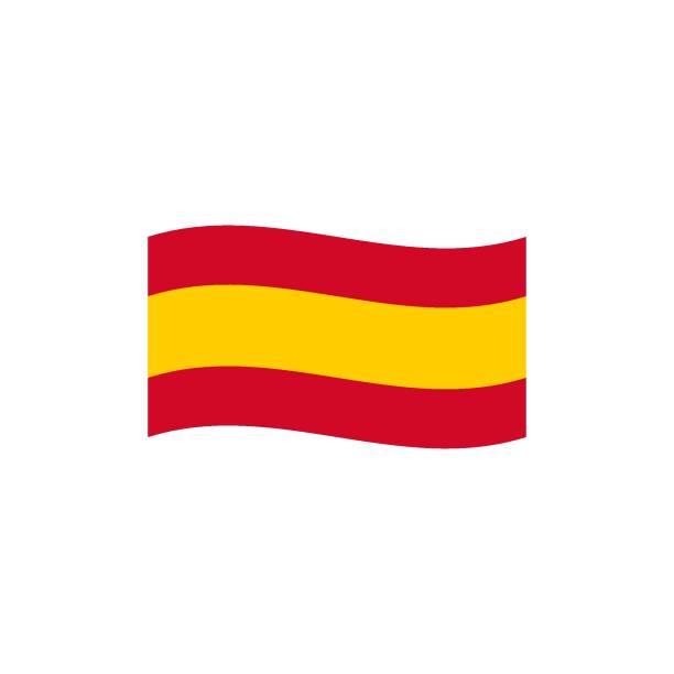 Flag of Spain flat vector Flag of Spain flat vector icon spanish flag stock illustrations