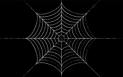 For Halloween and horror designs Spider web, black background