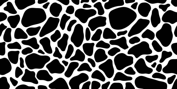 牛のパターンのベクトル画像 - giraffe print点のイラスト素材／クリップアート素材／マンガ素材／アイコン素材