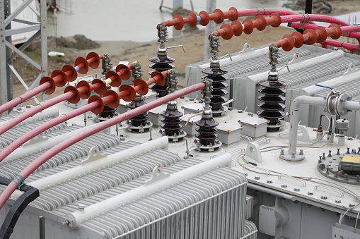 High voltage terminals in Power Transformer