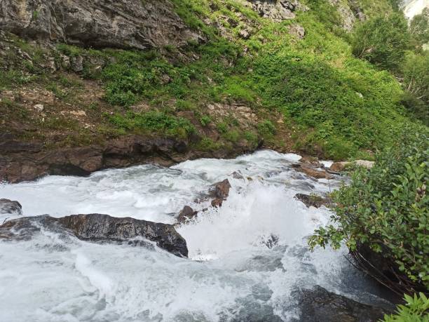 istock Amazing Fresh water from the Rock Mountain 1338142557